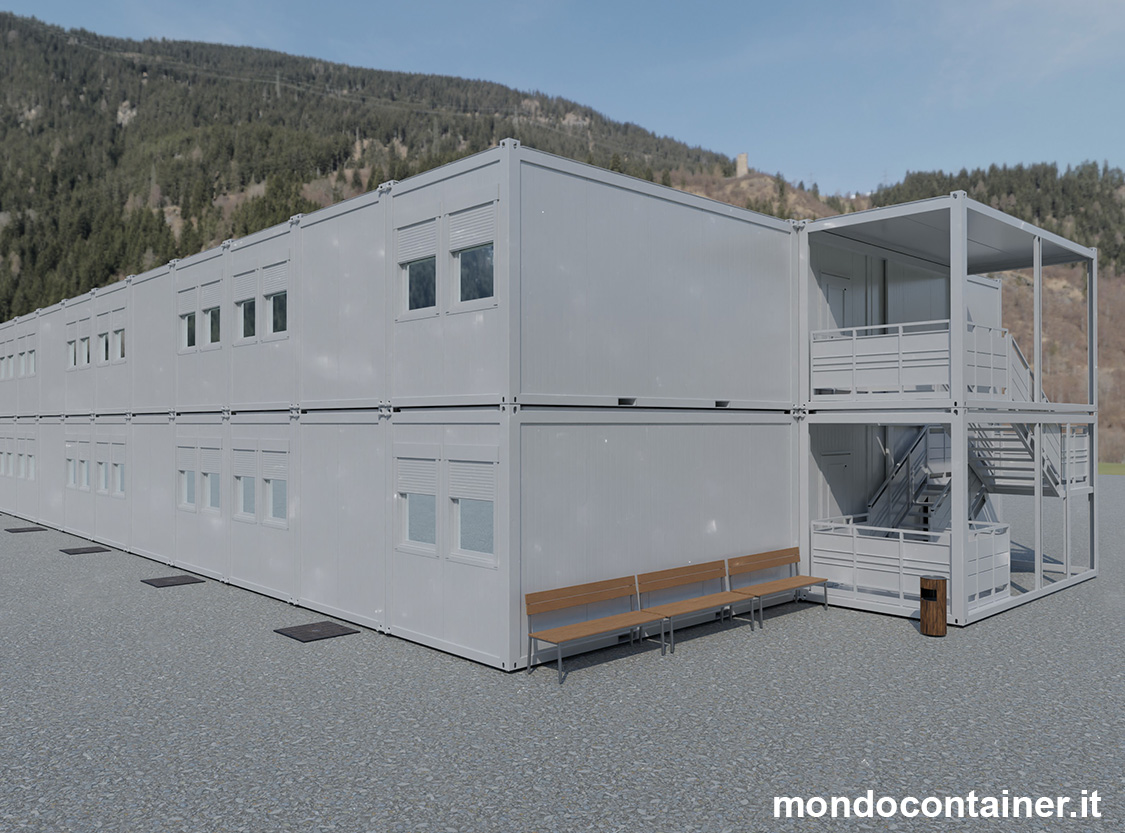 grandi impianti di container ad uso dormitori