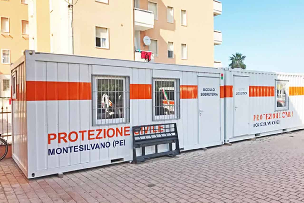 container abitativi per le-catastrofi protezione civile