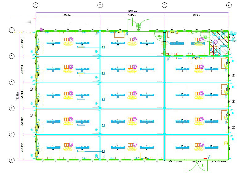 Disegno progettazione impianto prefabbricato