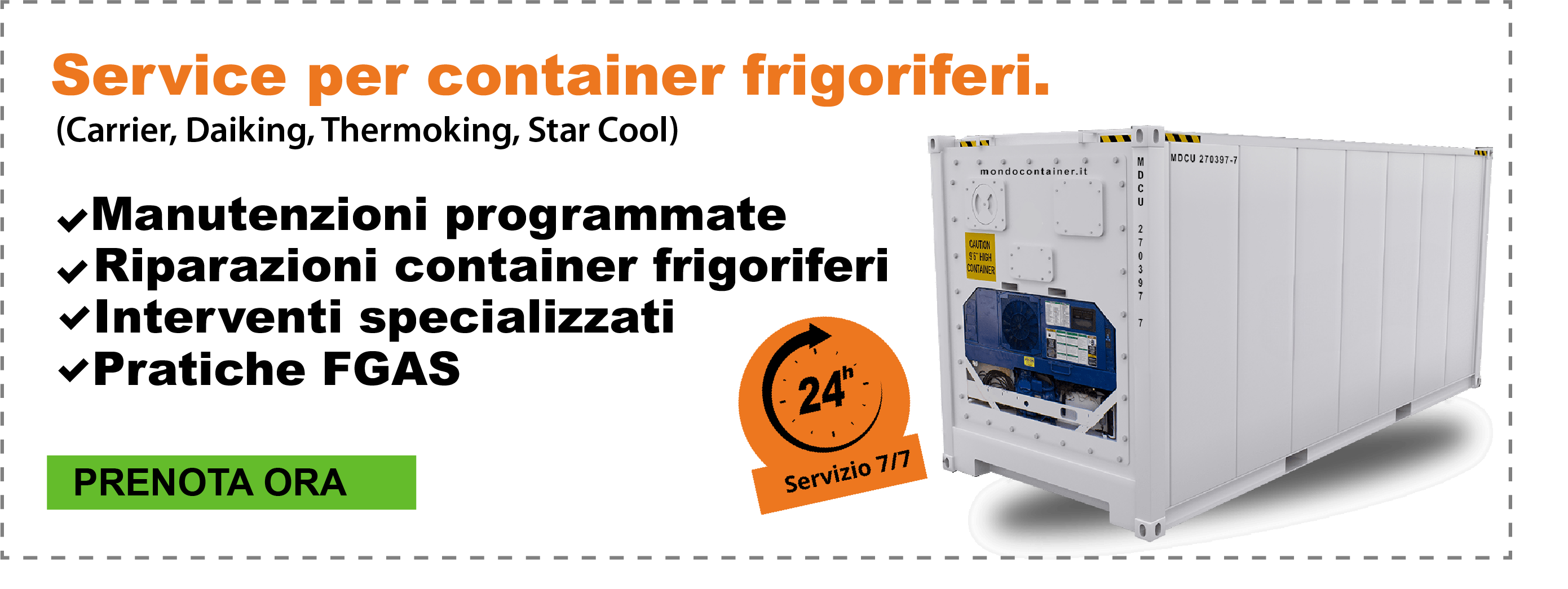 Banner interventi e manutenzioni