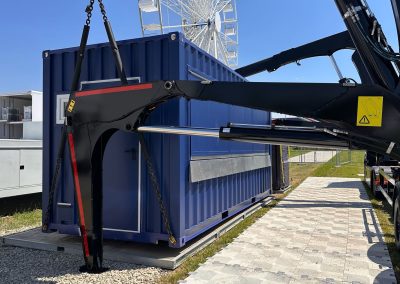 Container uso cucina posizionato per la formula 1