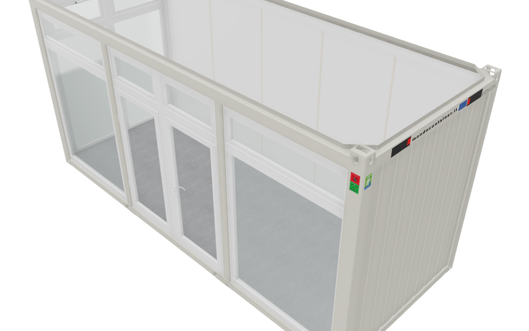 Modulo ufficio con vetrate e lucernario